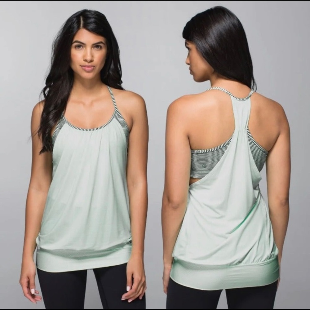 Lululemon no limits tank top mint green
